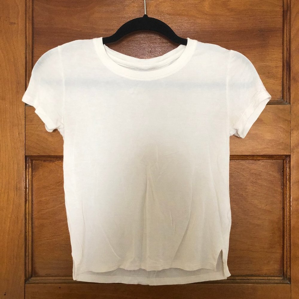 Aerie Cream Short Sleeve Tee